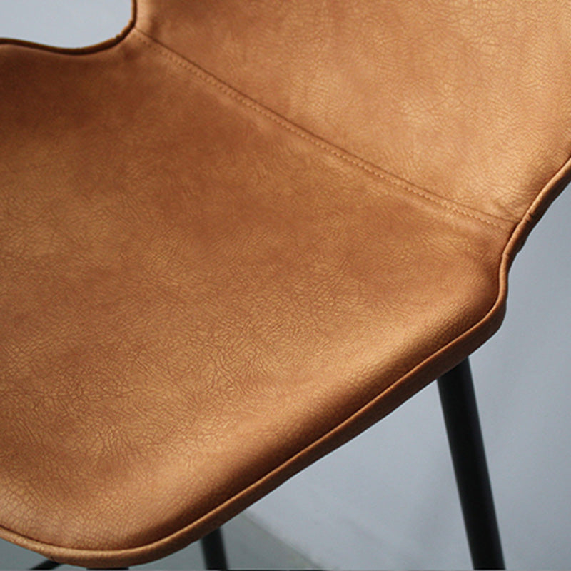 Contemporary Faux Fur Bar Stool Footrest Indoor Iron Legs Counter & Bar Stool Clearhalo 'Bar Furniture' 'Bar Stools' 'bar_stools' 'furn' 'furn_bar_stools' 'furniture_bar_stools' 'Kitchen & Dining Furniture' 'kitchen&dining_furn' 'kitchen' 'kitchen_furn' Furniture' 4346672