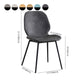 Industrial Design Armless Solid Back Chairs Leather Dining Chairs for Kitchen Clearhalo ' kitchen&dining_furn' 'Dining Chairs' 'Dining Tables & Seating' 'dining_chair' 'furn' 'furn_dining_chair' 'Furniture' 'furniture_dining_chair' 'Kitchen & Dining Furniture' 'kitchen' 4347087