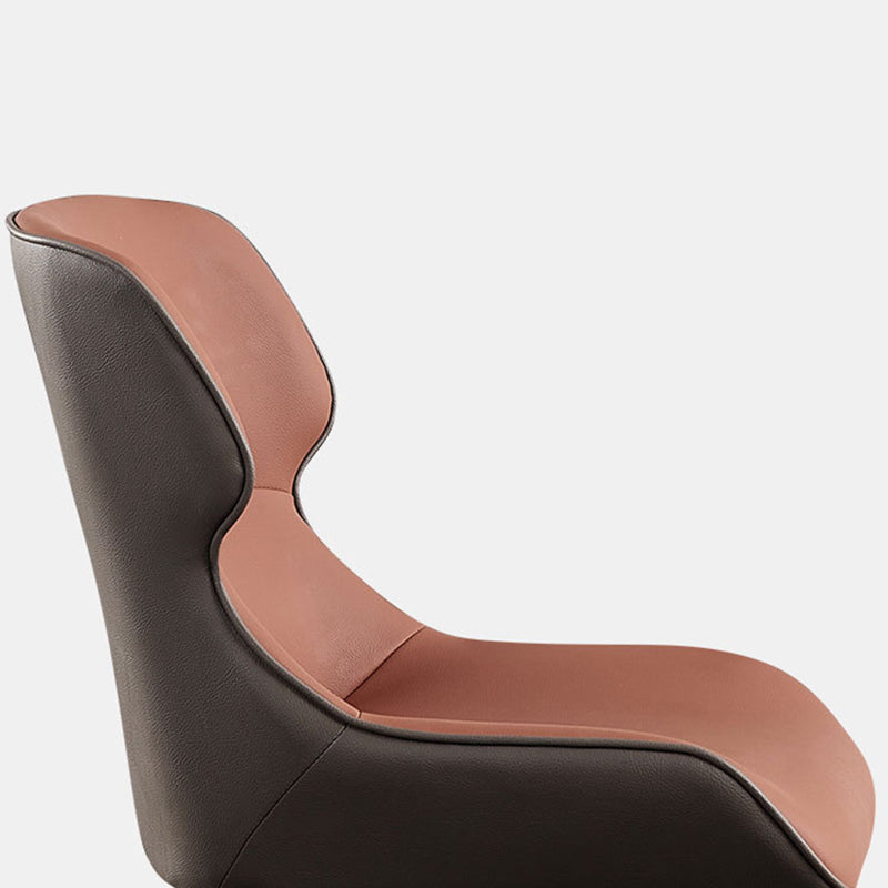 Contemporary Restaurant Leather Side Chair Matte Finish Wingback Dining Chair Clearhalo ' kitchen&dining_furn' 'Dining Chairs' 'Dining Tables & Seating' 'dining_chair' 'furn' 'furn_dining_chair' 'Furniture' 'furniture_dining_chair' 'Kitchen & Dining Furniture' 'kitchen' 4347096