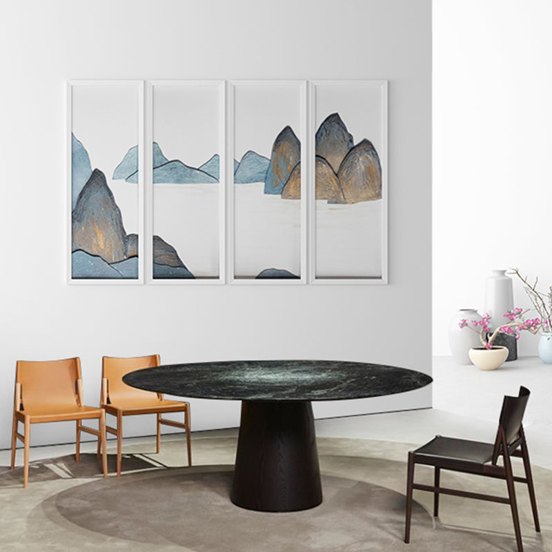 Designer Style Restaurant Solid Back Side Chair Leather Brown Dining Chair Clearhalo ' kitchen&dining_furn' 'Dining Chairs' 'Dining Tables & Seating' 'dining_chair' 'furn' 'furn_dining_chair' 'Furniture' 'furniture_dining_chair' 'Kitchen & Dining Furniture' 'kitchen' 4347112