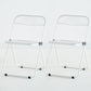 Metal Modern Dining Chair Indoor Folding Open Back Dining Side Chair White 2 Piece Set Clearhalo ' kitchen&dining_furn' 'Dining Chairs' 'Dining Tables & Seating' 'dining_chair' 'furn' 'furn_dining_chair' 'Furniture' 'furniture_dining_chair' 'Kitchen & Dining Furniture' 'kitchen' 4347520