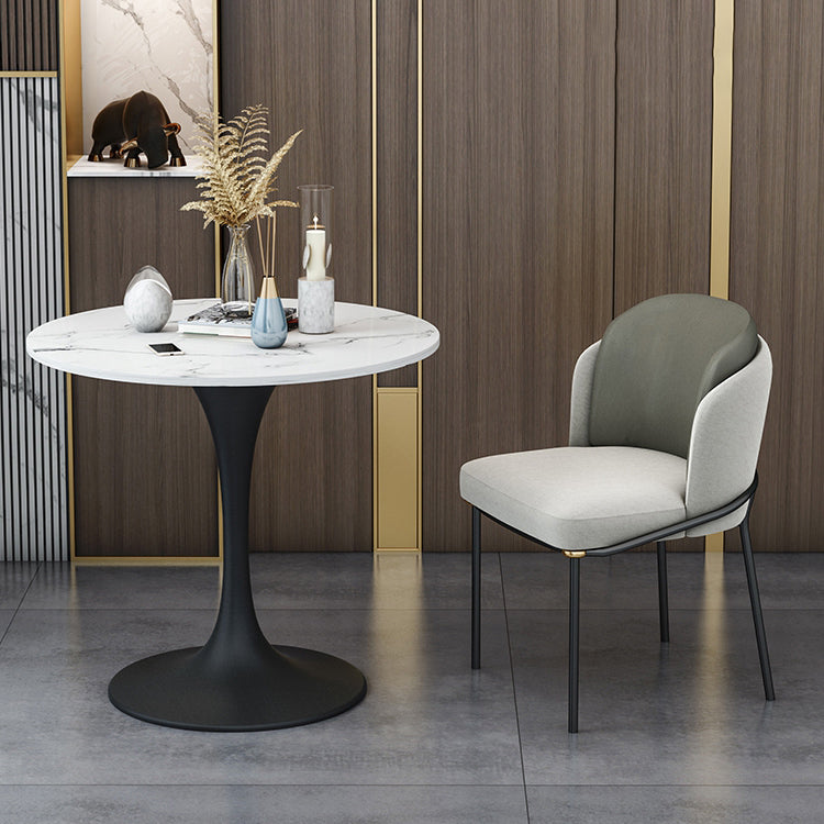 Modern Faux Marble Dining Room Set 1/2/3/5 Pieces Dining Furniture Set /Separate Items 2 Pieces: Table, 1 Chair Clearhalo 'Dining Room Sets' 'Dining Tables & Seating' 'dining_room_set' 'furn' 'furn_dining_room_set' 'Furniture' 'furniture_dining_room_set' 'Kitchen & Dining Furniture' 'kitchen&dining_furn' 'kitchen' 4353182