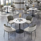 Modern Faux Marble Dining Room Set 1/2/3/5 Pieces Dining Furniture Set /Separate Items 5 Pieces: Table, 4 Chairs Clearhalo 'Dining Room Sets' 'Dining Tables & Seating' 'dining_room_set' 'furn' 'furn_dining_room_set' 'Furniture' 'furniture_dining_room_set' 'Kitchen & Dining Furniture' 'kitchen&dining_furn' 'kitchen' 4353184