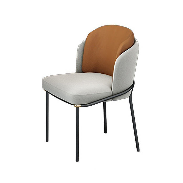 Modern Faux Marble Dining Room Set 1/2/3/5 Pieces Dining Furniture Set /Separate Items 1 Orange Chair Clearhalo 'Dining Room Sets' 'Dining Tables & Seating' 'dining_room_set' 'furn' 'furn_dining_room_set' 'Furniture' 'furniture_dining_room_set' 'Kitchen & Dining Furniture' 'kitchen&dining_furn' 'kitchen' 4353185