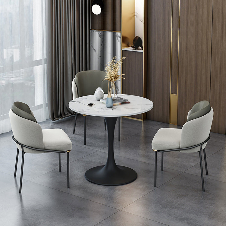Modern Faux Marble Dining Room Set 1/2/3/5 Pieces Dining Furniture Set /Separate Items 3 Pieces: Table, 2 Chairs Clearhalo 'Dining Room Sets' 'Dining Tables & Seating' 'dining_room_set' 'furn' 'furn_dining_room_set' 'Furniture' 'furniture_dining_room_set' 'Kitchen & Dining Furniture' 'kitchen&dining_furn' 'kitchen' 4353187