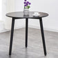 Industrial Style Dining Table 4 Legs Dining Table with Wooden Base for Home Use Round Black 27.6"L x 27.6"W x 27.6"H Clearhalo ' dining_table' 'Dining Tables & Seating' 'Dining Tables' 'furn' 'furn_dining_table' 'Furniture' 'furniture_dining_table' 'Kitchen & Dining Furniture' 'kitchen&dining_furn' 'kitchen' 'kitchen_dining_table' 4353197
