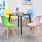 Industrial Style Dining Table 4 Legs Dining Table with Wooden Base for Home Use Square Black 31.5"L x 31.5"W x 29.5"H Clearhalo ' dining_table' 'Dining Tables & Seating' 'Dining Tables' 'furn' 'furn_dining_table' 'Furniture' 'furniture_dining_table' 'Kitchen & Dining Furniture' 'kitchen&dining_furn' 'kitchen' 'kitchen_dining_table' 4353199