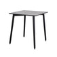 Industrial Style Dining Table 4 Legs Dining Table with Wooden Base for Home Use Square Black Clearhalo ' dining_table' 'Dining Tables & Seating' 'Dining Tables' 'furn' 'furn_dining_table' 'Furniture' 'furniture_dining_table' 'Kitchen & Dining Furniture' 'kitchen&dining_furn' 'kitchen' 'kitchen_dining_table' 4353201