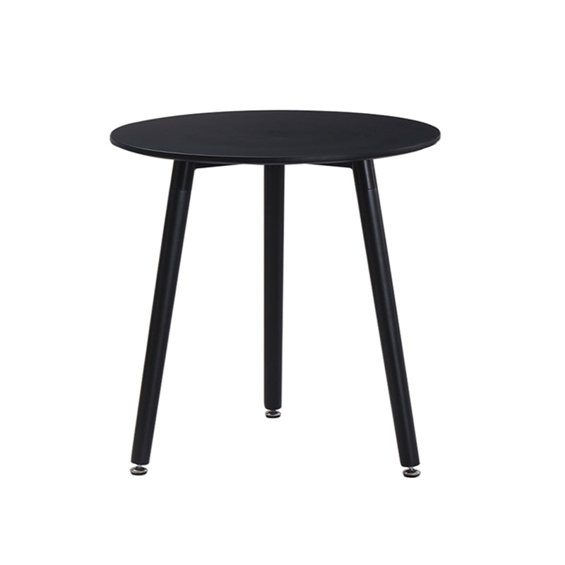 Industrial Style Dining Table 4 Legs Dining Table with Wooden Base for Home Use Round Black Clearhalo ' dining_table' 'Dining Tables & Seating' 'Dining Tables' 'furn' 'furn_dining_table' 'Furniture' 'furniture_dining_table' 'Kitchen & Dining Furniture' 'kitchen&dining_furn' 'kitchen' 'kitchen_dining_table' 4353205