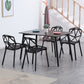 Industrial Style Dining Table 4 Legs Dining Table with Wooden Base for Home Use Clearhalo ' dining_table' 'Dining Tables & Seating' 'Dining Tables' 'furn' 'furn_dining_table' 'Furniture' 'furniture_dining_table' 'Kitchen & Dining Furniture' 'kitchen&dining_furn' 'kitchen' 'kitchen_dining_table' 4353214