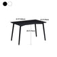 Industrial Style Dining Table 4 Legs Dining Table with Wooden Base for Home Use Clearhalo ' dining_table' 'Dining Tables & Seating' 'Dining Tables' 'furn' 'furn_dining_table' 'Furniture' 'furniture_dining_table' 'Kitchen & Dining Furniture' 'kitchen&dining_furn' 'kitchen' 'kitchen_dining_table' 4353224
