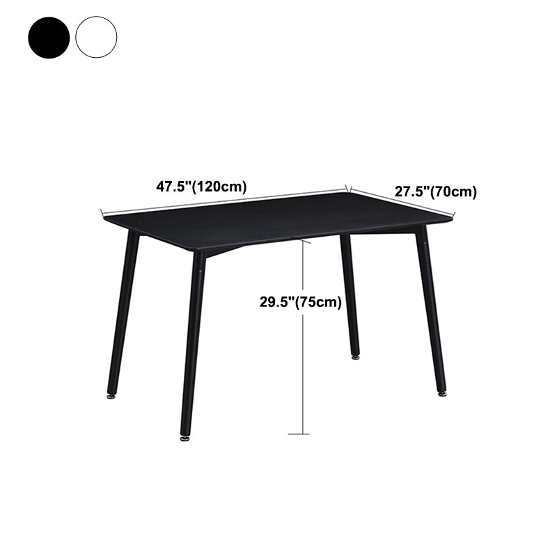 Industrial Style Dining Table 4 Legs Dining Table with Wooden Base for Home Use Clearhalo ' dining_table' 'Dining Tables & Seating' 'Dining Tables' 'furn' 'furn_dining_table' 'Furniture' 'furniture_dining_table' 'Kitchen & Dining Furniture' 'kitchen&dining_furn' 'kitchen' 'kitchen_dining_table' 4353224