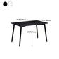 Industrial Style Dining Table 4 Legs Dining Table with Wooden Base for Home Use Clearhalo ' dining_table' 'Dining Tables & Seating' 'Dining Tables' 'furn' 'furn_dining_table' 'Furniture' 'furniture_dining_table' 'Kitchen & Dining Furniture' 'kitchen&dining_furn' 'kitchen' 'kitchen_dining_table' 4353225