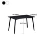 Industrial Style Dining Table 4 Legs Dining Table with Wooden Base for Home Use Clearhalo ' dining_table' 'Dining Tables & Seating' 'Dining Tables' 'furn' 'furn_dining_table' 'Furniture' 'furniture_dining_table' 'Kitchen & Dining Furniture' 'kitchen&dining_furn' 'kitchen' 'kitchen_dining_table' 4353226