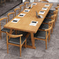 Modern Rectangle Furniture Pine Solid Wood Dining Site Table with Trestle Base 102.4"L x 35.4"W x 29.5"H Without Chairs Clearhalo ' dining_table' 'Dining Tables & Seating' 'Dining Tables' 'furn' 'furn_dining_table' 'Furniture' 'furniture_dining_table' 'Kitchen & Dining Furniture' 'kitchen&dining_furn' 'kitchen' 'kitchen_dining_table' 4353230
