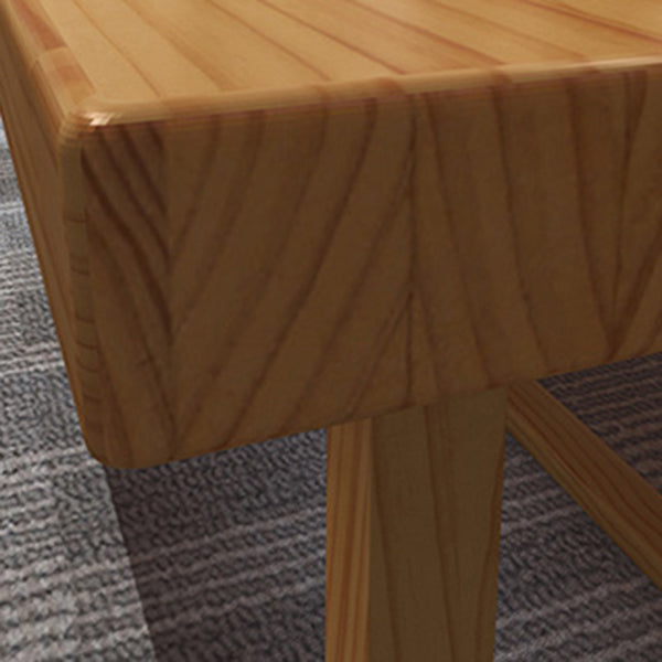 Modern Rectangle Furniture Pine Solid Wood Dining Site Table with Trestle Base Clearhalo ' dining_table' 'Dining Tables & Seating' 'Dining Tables' 'furn' 'furn_dining_table' 'Furniture' 'furniture_dining_table' 'Kitchen & Dining Furniture' 'kitchen&dining_furn' 'kitchen' 'kitchen_dining_table' 4353235