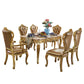 Rectangle Shape Dinette Table Marble Dining Room Dinner Table with Wooden Base Clearhalo ' dining_table' 'Dining Tables & Seating' 'Dining Tables' 'furn' 'furn_dining_table' 'Furniture' 'furniture_dining_table' 'Kitchen & Dining Furniture' 'kitchen&dining_furn' 'kitchen' 'kitchen_dining_table' 4353252