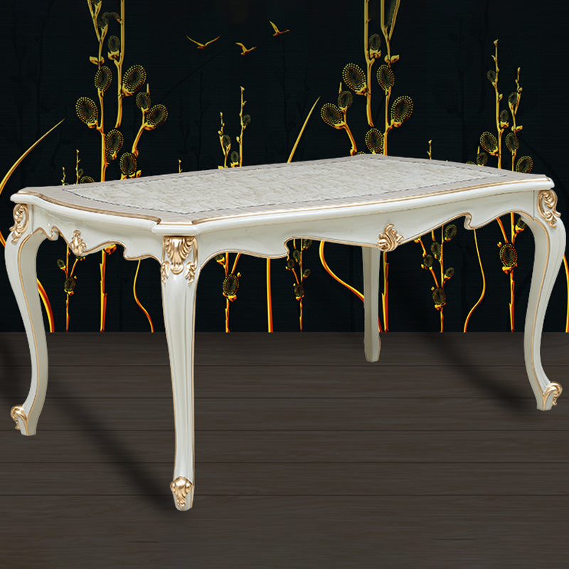 Mid-Century Rectangle Standard Dining Table Solid Wood Kitchen Dining Table with 4 Legs Base Clearhalo ' dining_table' 'Dining Tables & Seating' 'Dining Tables' 'furn' 'furn_dining_table' 'Furniture' 'furniture_dining_table' 'Kitchen & Dining Furniture' 'kitchen&dining_furn' 'kitchen' 'kitchen_dining_table' 4353265