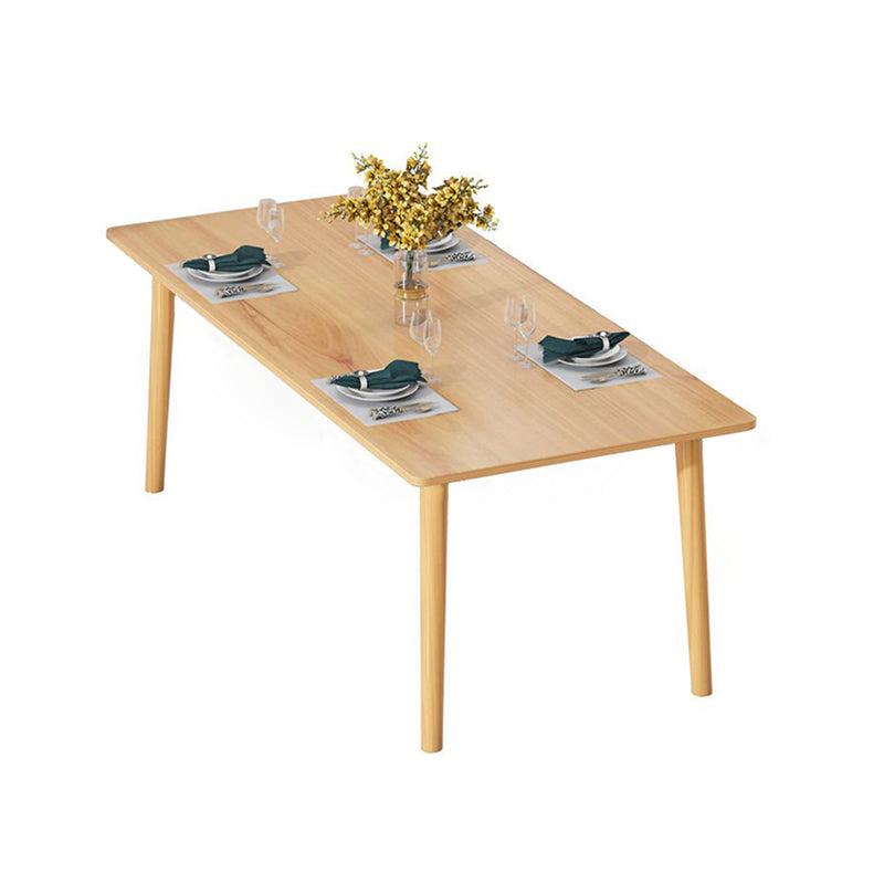 Industrial Wood Rectangle Dining Table Kitchen Standard Dining Table with 4 Legs Clearhalo ' dining_table' 'Dining Tables & Seating' 'Dining Tables' 'furn' 'furn_dining_table' 'Furniture' 'furniture_dining_table' 'Kitchen & Dining Furniture' 'kitchen&dining_furn' 'kitchen' 'kitchen_dining_table' 4353318