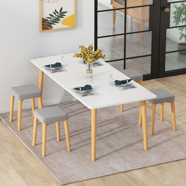 Industrial Wood Rectangle Dining Table Kitchen Standard Dining Table with 4 Legs Clearhalo ' dining_table' 'Dining Tables & Seating' 'Dining Tables' 'furn' 'furn_dining_table' 'Furniture' 'furniture_dining_table' 'Kitchen & Dining Furniture' 'kitchen&dining_furn' 'kitchen' 'kitchen_dining_table' 4353322
