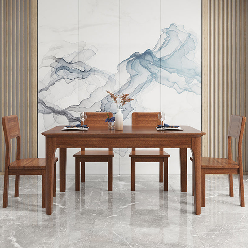 Industrial Standard Solid Wood Dining Table Rectangle Kitchen Dining Table with 4 Legs Base Natural 51.2"L x 31.5"W x 29.5"H Without Chairs Clearhalo ' dining_table' 'Dining Tables & Seating' 'Dining Tables' 'furn' 'furn_dining_table' 'Furniture' 'furniture_dining_table' 'Kitchen & Dining Furniture' 'kitchen&dining_furn' 'kitchen' 'kitchen_dining_table' 4353339