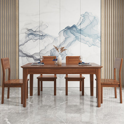 Industrial Standard Solid Wood Dining Table Rectangle Kitchen Dining Table with 4 Legs Base Natural 51.2"L x 31.5"W x 29.5"H Without Chairs Clearhalo ' dining_table' 'Dining Tables & Seating' 'Dining Tables' 'furn' 'furn_dining_table' 'Furniture' 'furniture_dining_table' 'Kitchen & Dining Furniture' 'kitchen&dining_furn' 'kitchen' 'kitchen_dining_table' 4353339