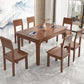 Industrial Standard Solid Wood Dining Table Rectangle Kitchen Dining Table with 4 Legs Base Clearhalo ' dining_table' 'Dining Tables & Seating' 'Dining Tables' 'furn' 'furn_dining_table' 'Furniture' 'furniture_dining_table' 'Kitchen & Dining Furniture' 'kitchen&dining_furn' 'kitchen' 'kitchen_dining_table' 4353341