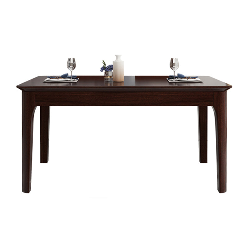 Industrial Standard Solid Wood Dining Table Rectangle Kitchen Dining Table with 4 Legs Base Clearhalo ' dining_table' 'Dining Tables & Seating' 'Dining Tables' 'furn' 'furn_dining_table' 'Furniture' 'furniture_dining_table' 'Kitchen & Dining Furniture' 'kitchen&dining_furn' 'kitchen' 'kitchen_dining_table' 4353342