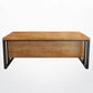 Industrial Pine Wood Dining Table Rectangle Table with Metal Trestle Base Clearhalo ' dining_table' 'Dining Tables & Seating' 'Dining Tables' 'furn' 'furn_dining_table' 'Furniture' 'furniture_dining_table' 'Kitchen & Dining Furniture' 'kitchen&dining_furn' 'kitchen' 'kitchen_dining_table' 4353386