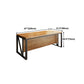 Industrial Pine Wood Dining Table Rectangle Table with Metal Trestle Base Clearhalo ' dining_table' 'Dining Tables & Seating' 'Dining Tables' 'furn' 'furn_dining_table' 'Furniture' 'furniture_dining_table' 'Kitchen & Dining Furniture' 'kitchen&dining_furn' 'kitchen' 'kitchen_dining_table' 4353394