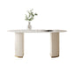 Traditional Luxury Dining Table White Oval Sintered Stone Table with Double Pedestal Base Clearhalo ' dining_table' 'Dining Tables & Seating' 'Dining Tables' 'furn' 'furn_dining_table' 'Furniture' 'furniture_dining_table' 'Kitchen & Dining Furniture' 'kitchen&dining_furn' 'kitchen' 'kitchen_dining_table' 4353400