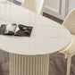 Traditional Luxury Dining Table White Oval Sintered Stone Table with Double Pedestal Base Clearhalo ' dining_table' 'Dining Tables & Seating' 'Dining Tables' 'furn' 'furn_dining_table' 'Furniture' 'furniture_dining_table' 'Kitchen & Dining Furniture' 'kitchen&dining_furn' 'kitchen' 'kitchen_dining_table' 4353401