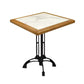 Industrial Kitchen Dining Table Solid Wood Table with Black Metal Pedestal Base White Without Chairs Clearhalo ' dining_table' 'Dining Tables & Seating' 'Dining Tables' 'furn' 'furn_dining_table' 'Furniture' 'furniture_dining_table' 'Kitchen & Dining Furniture' 'kitchen&dining_furn' 'kitchen' 'kitchen_dining_table' 4353434