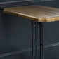 Industrial Kitchen Dining Table Solid Wood Table with Black Metal Pedestal Base Clearhalo ' dining_table' 'Dining Tables & Seating' 'Dining Tables' 'furn' 'furn_dining_table' 'Furniture' 'furniture_dining_table' 'Kitchen & Dining Furniture' 'kitchen&dining_furn' 'kitchen' 'kitchen_dining_table' 4353440