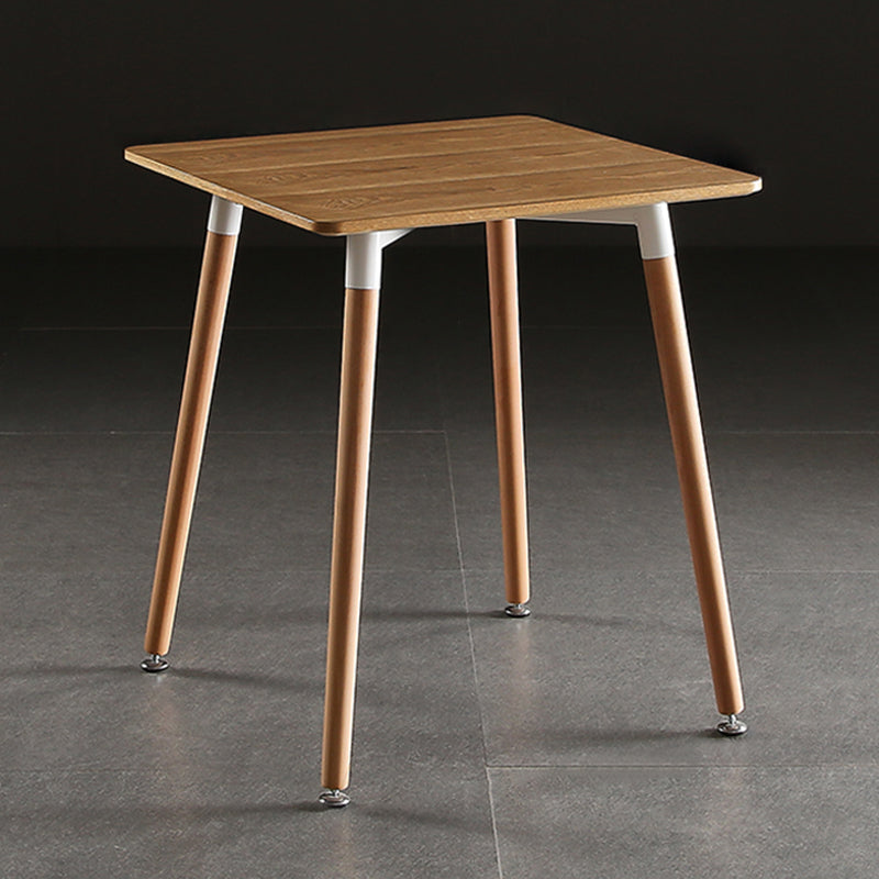 Industrial Square Dining Table Wooden Dining Table with 4 Legs for Dining Room Brown Without Chairs Clearhalo ' dining_table' 'Dining Tables & Seating' 'Dining Tables' 'furn' 'furn_dining_table' 'Furniture' 'furniture_dining_table' 'Kitchen & Dining Furniture' 'kitchen&dining_furn' 'kitchen' 'kitchen_dining_table' 4353452