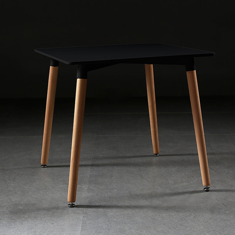 Industrial Square Dining Table Wooden Dining Table with 4 Legs for Dining Room Black Without Chairs Clearhalo ' dining_table' 'Dining Tables & Seating' 'Dining Tables' 'furn' 'furn_dining_table' 'Furniture' 'furniture_dining_table' 'Kitchen & Dining Furniture' 'kitchen&dining_furn' 'kitchen' 'kitchen_dining_table' 4353453