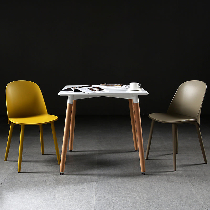 Industrial Square Dining Table Wooden Dining Table with 4 Legs for Dining Room Clearhalo ' dining_table' 'Dining Tables & Seating' 'Dining Tables' 'furn' 'furn_dining_table' 'Furniture' 'furniture_dining_table' 'Kitchen & Dining Furniture' 'kitchen&dining_furn' 'kitchen' 'kitchen_dining_table' 4353455