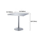 Industrial Style Furniture Stainless Steel Dining Site Table with Pedestal Base Clearhalo ' dining_table' 'Dining Tables & Seating' 'Dining Tables' 'furn' 'furn_dining_table' 'Furniture' 'furniture_dining_table' 'Kitchen & Dining Furniture' 'kitchen&dining_furn' 'kitchen' 'kitchen_dining_table' 4353484