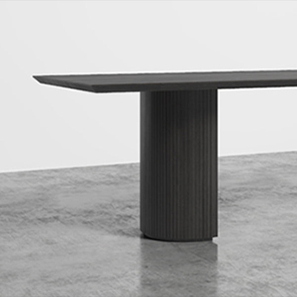 Industrial Solid Wood Dining Table Rectangle Table with Double Pedestal Clearhalo ' dining_table' 'Dining Tables & Seating' 'Dining Tables' 'furn' 'furn_dining_table' 'Furniture' 'furniture_dining_table' 'Kitchen & Dining Furniture' 'kitchen&dining_furn' 'kitchen' 'kitchen_dining_table' 4353498