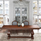 Industrial Solid Wood Dining Table Rectangle Kitchen Table with Trestle Base Brown Without Chairs Clearhalo ' dining_table' 'Dining Tables & Seating' 'Dining Tables' 'furn' 'furn_dining_table' 'Furniture' 'furniture_dining_table' 'Kitchen & Dining Furniture' 'kitchen&dining_furn' 'kitchen' 'kitchen_dining_table' 4353535
