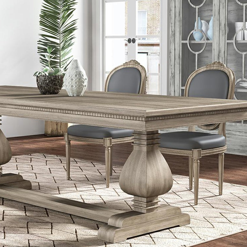 Industrial Solid Wood Dining Table Rectangle Kitchen Table with Trestle Base Clearhalo ' dining_table' 'Dining Tables & Seating' 'Dining Tables' 'furn' 'furn_dining_table' 'Furniture' 'furniture_dining_table' 'Kitchen & Dining Furniture' 'kitchen&dining_furn' 'kitchen' 'kitchen_dining_table' 4353542