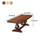 Industrial Solid Wood Dining Table Rectangle Kitchen Table with Trestle Base Clearhalo ' dining_table' 'Dining Tables & Seating' 'Dining Tables' 'furn' 'furn_dining_table' 'Furniture' 'furniture_dining_table' 'Kitchen & Dining Furniture' 'kitchen&dining_furn' 'kitchen' 'kitchen_dining_table' 4353543