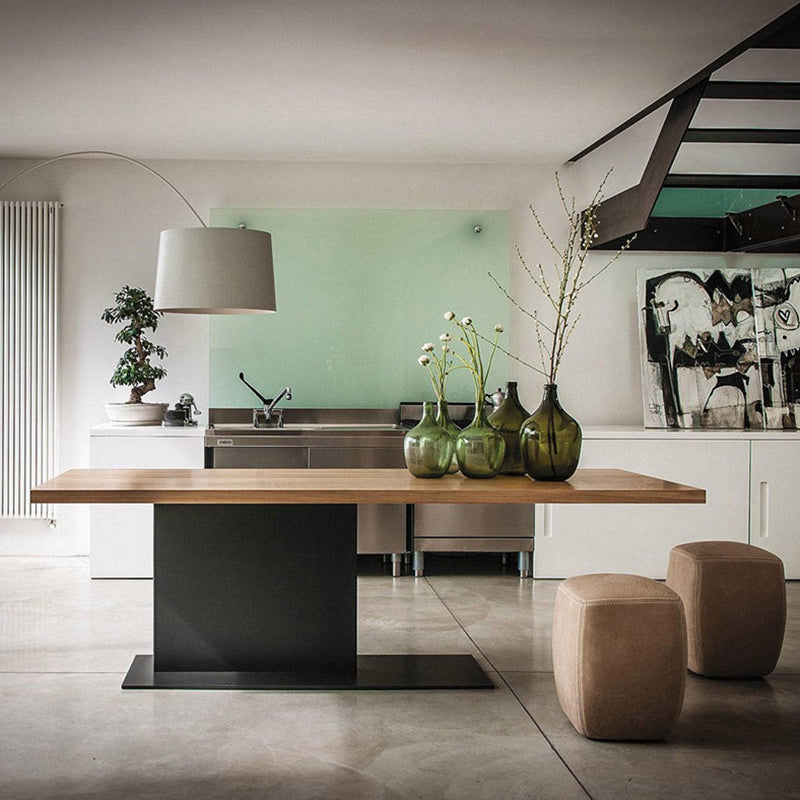 Industrial Pine Wood Dining Table Rectangle Kitchen Table with Metal Pedestal Base 63"L x 27.6"W x 29.5"H Without Chairs Clearhalo ' dining_table' 'Dining Tables & Seating' 'Dining Tables' 'furn' 'furn_dining_table' 'Furniture' 'furniture_dining_table' 'Kitchen & Dining Furniture' 'kitchen&dining_furn' 'kitchen' 'kitchen_dining_table' 4353560