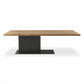 Industrial Pine Wood Dining Table Rectangle Kitchen Table with Metal Pedestal Base Without Chairs Clearhalo ' dining_table' 'Dining Tables & Seating' 'Dining Tables' 'furn' 'furn_dining_table' 'Furniture' 'furniture_dining_table' 'Kitchen & Dining Furniture' 'kitchen&dining_furn' 'kitchen' 'kitchen_dining_table' 4353565