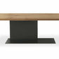 Industrial Pine Wood Dining Table Rectangle Kitchen Table with Metal Pedestal Base Clearhalo ' dining_table' 'Dining Tables & Seating' 'Dining Tables' 'furn' 'furn_dining_table' 'Furniture' 'furniture_dining_table' 'Kitchen & Dining Furniture' 'kitchen&dining_furn' 'kitchen' 'kitchen_dining_table' 4353567