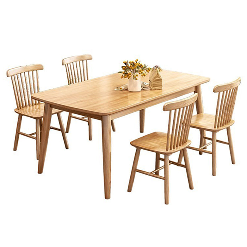 Industrial Standard Dining Table Rectangle Solid Wood Dining Table for Kitchen Clearhalo ' dining_table' 'Dining Tables & Seating' 'Dining Tables' 'furn' 'furn_dining_table' 'Furniture' 'furniture_dining_table' 'Kitchen & Dining Furniture' 'kitchen&dining_furn' 'kitchen' 'kitchen_dining_table' 4353583