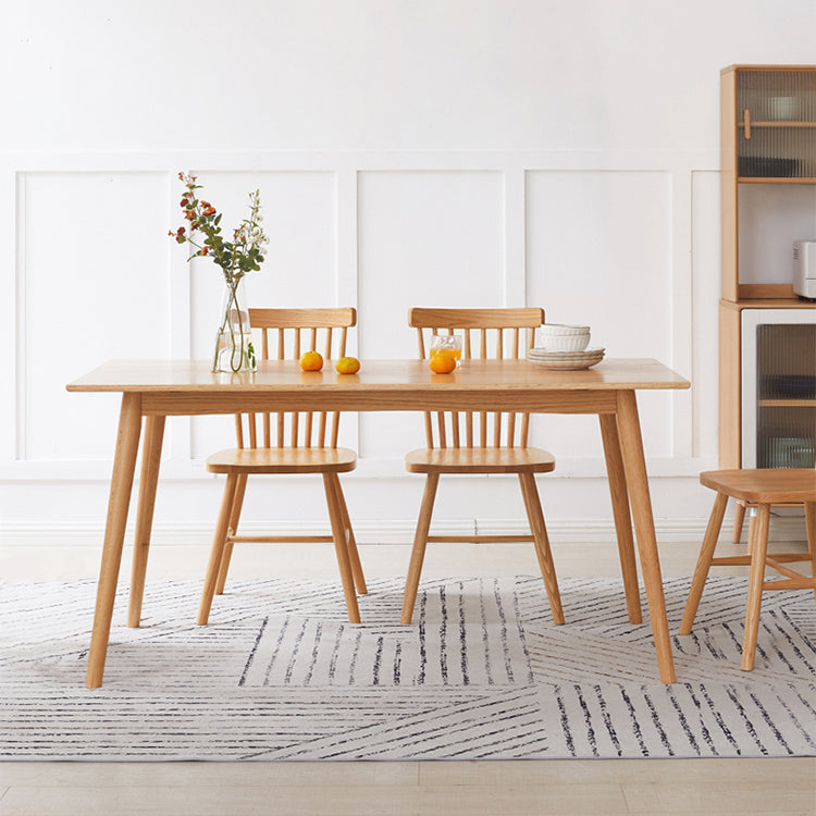 Solid Wood Industrial Dining Table Rectangle Standard Dining Table for Kitchen 51.2"L x 31.5"W x 29.5"H Without Chairs Clearhalo ' dining_table' 'Dining Tables & Seating' 'Dining Tables' 'furn' 'furn_dining_table' 'Furniture' 'furniture_dining_table' 'Kitchen & Dining Furniture' 'kitchen&dining_furn' 'kitchen' 'kitchen_dining_table' 4353605