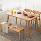 Solid Wood Industrial Dining Table Rectangle Standard Dining Table for Kitchen 59.1"L x 31.5"W x 29.5"H Without Chairs Clearhalo ' dining_table' 'Dining Tables & Seating' 'Dining Tables' 'furn' 'furn_dining_table' 'Furniture' 'furniture_dining_table' 'Kitchen & Dining Furniture' 'kitchen&dining_furn' 'kitchen' 'kitchen_dining_table' 4353606