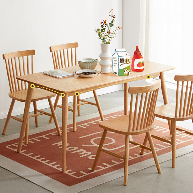 Solid Wood Industrial Dining Table Rectangle Standard Dining Table for Kitchen Clearhalo ' dining_table' 'Dining Tables & Seating' 'Dining Tables' 'furn' 'furn_dining_table' 'Furniture' 'furniture_dining_table' 'Kitchen & Dining Furniture' 'kitchen&dining_furn' 'kitchen' 'kitchen_dining_table' 4353616