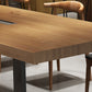 Rectangle Industrial Dining Table Solid Wood Top Dining Table with Metal Base Clearhalo ' dining_table' 'Dining Tables & Seating' 'Dining Tables' 'furn' 'furn_dining_table' 'Furniture' 'furniture_dining_table' 'Kitchen & Dining Furniture' 'kitchen&dining_furn' 'kitchen' 'kitchen_dining_table' 4353655